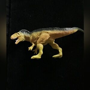 Acrocanthosaurus dinosaur, Dinosaur Reptile Toy - Brown and Yellow